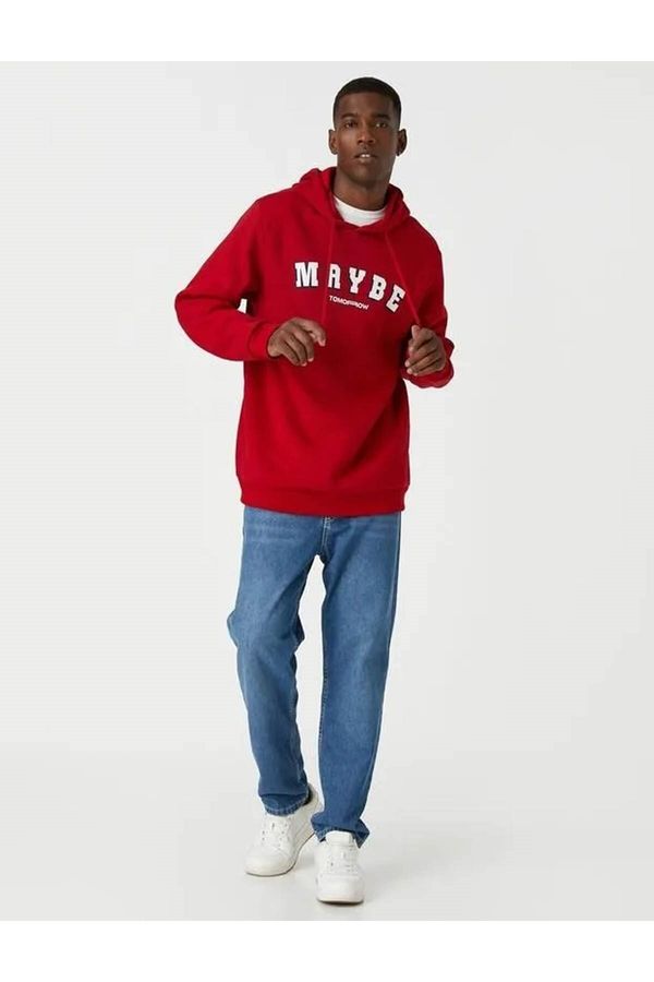 Koton Koton Sweatshirt - Red - Relaxed fit