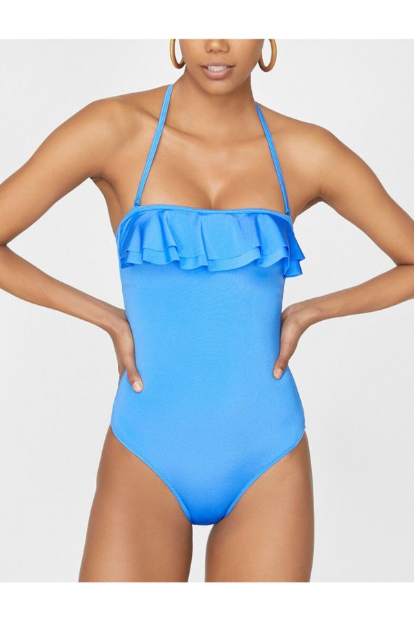 Koton Koton Swimsuit - Blue - Plain