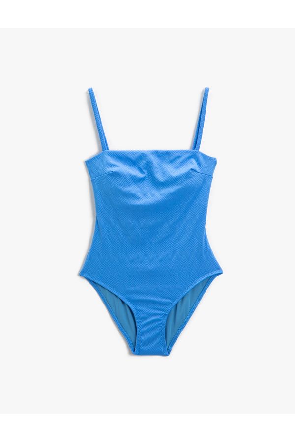 Koton Koton Swimsuit - Blue - Plain