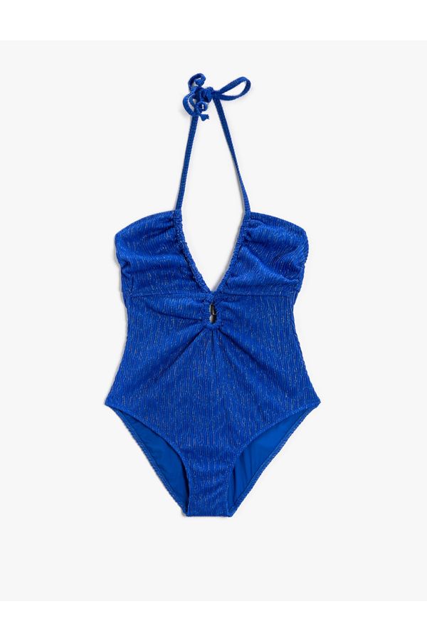 Koton Koton Swimsuit - Navy blue - Plain