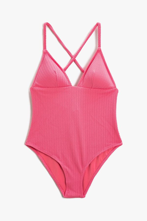 Koton Koton Swimsuit - Pink - Plain