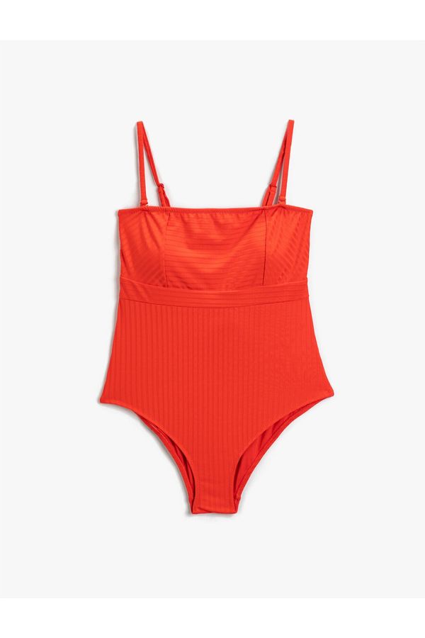 Koton Koton Swimsuit - Red - Plain