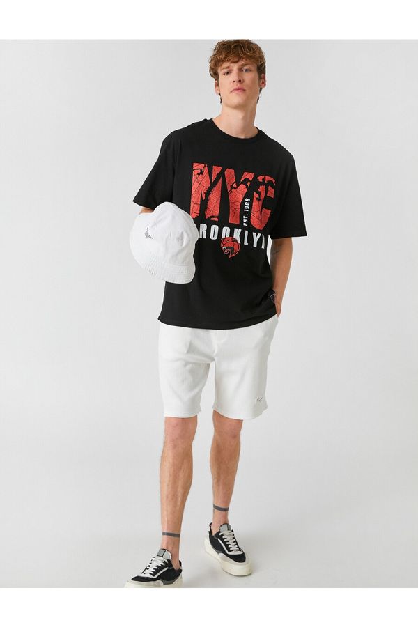 Koton Koton T-Shirt - Black - Oversize