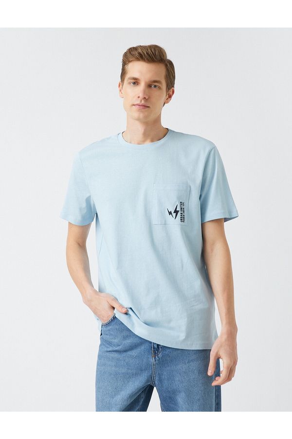 Koton Koton T-Shirt - Blue - Fitted