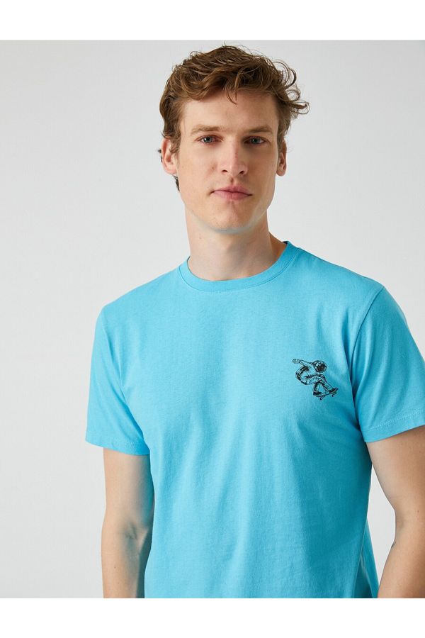 Koton Koton T-Shirt - Blue - Fitted