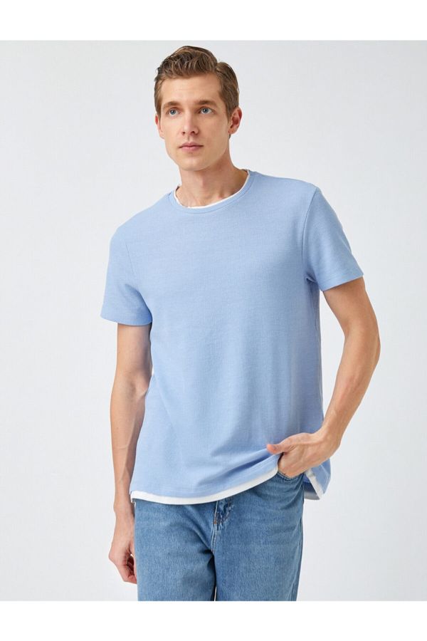 Koton Koton T-Shirt - Blue - Regular