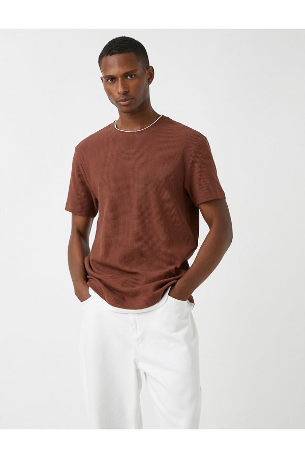 Koton Koton T-Shirt - Brown - Regular fit