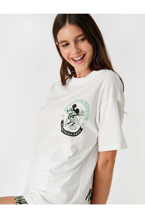 Koton Koton T-Shirt - Ecru - Oversize