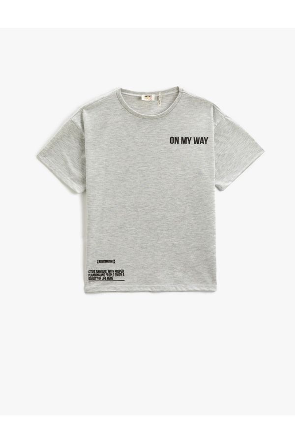 Koton Koton T-Shirt - Gray - Regular fit