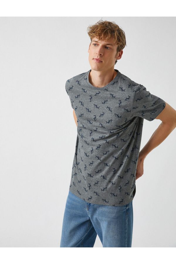 Koton Koton T-Shirt - Gray - Regular fit