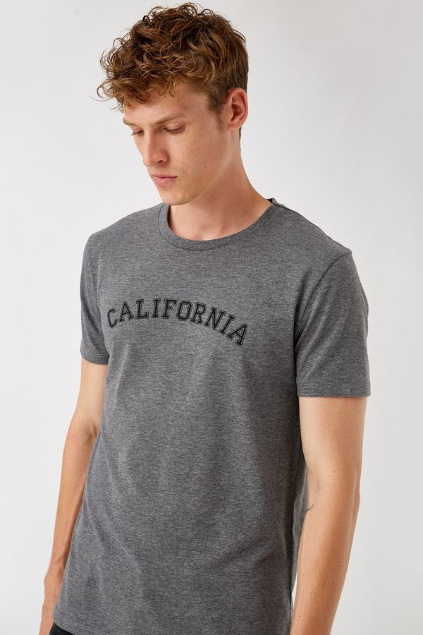 Koton Koton T-Shirt - Gray - Regular fit