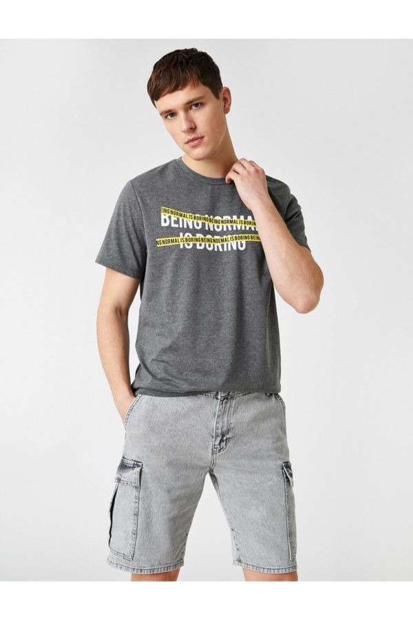 Koton Koton T-Shirt - Gray - Regular fit