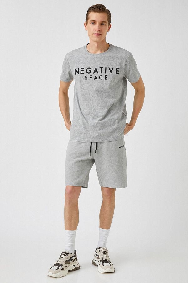 Koton Koton T-Shirt - Gray - Slim fit