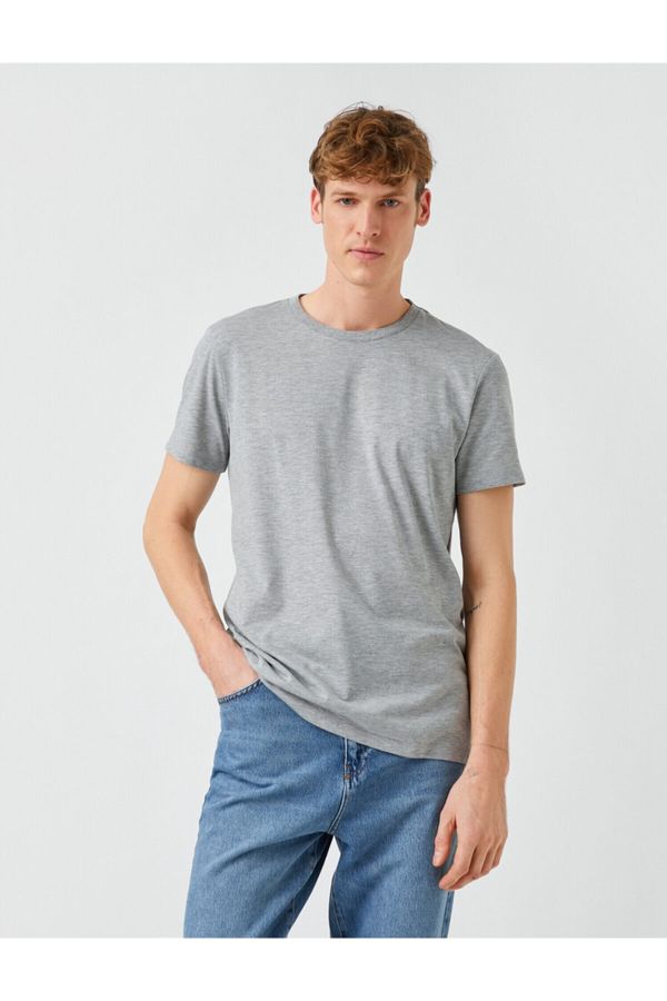 Koton Koton T-Shirt - Gray - Slim