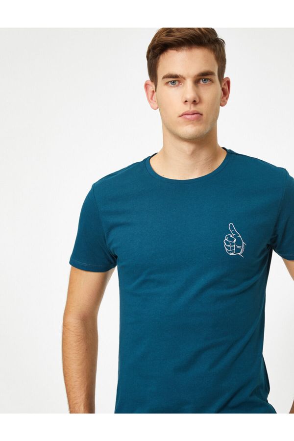 Koton Koton T-Shirt - Green - Fitted