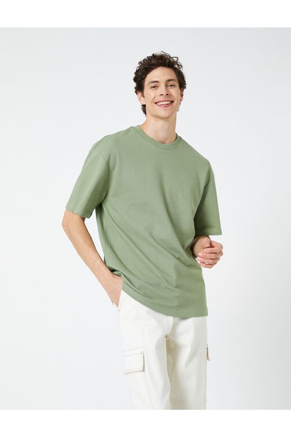 Koton Koton T-Shirt - Green - Oversize