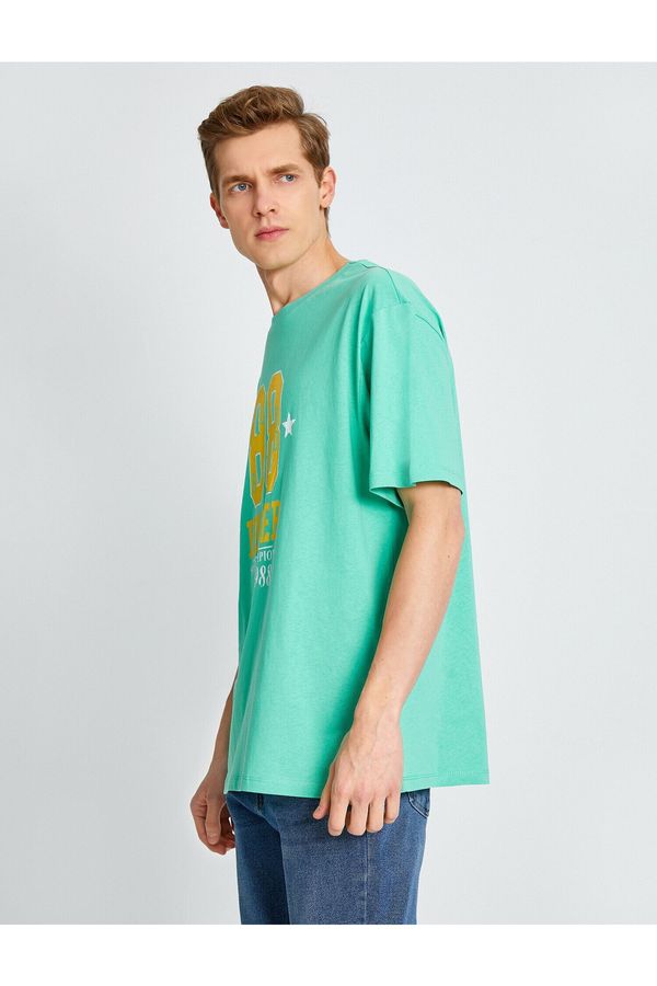 Koton Koton T-Shirt - Green - Oversize