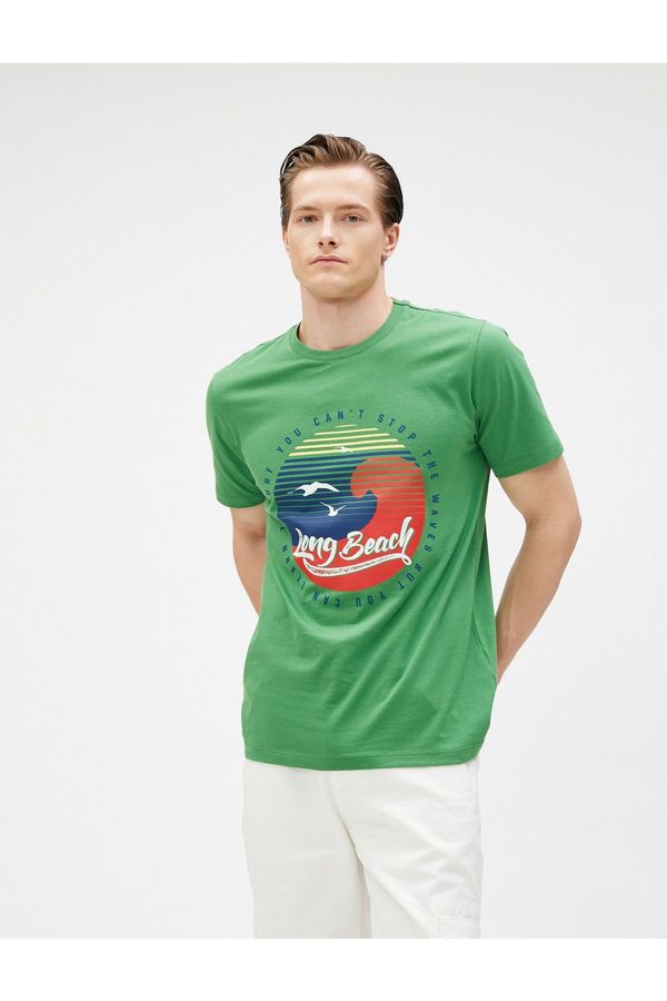 Koton Koton T-Shirt - Green - Regular fit