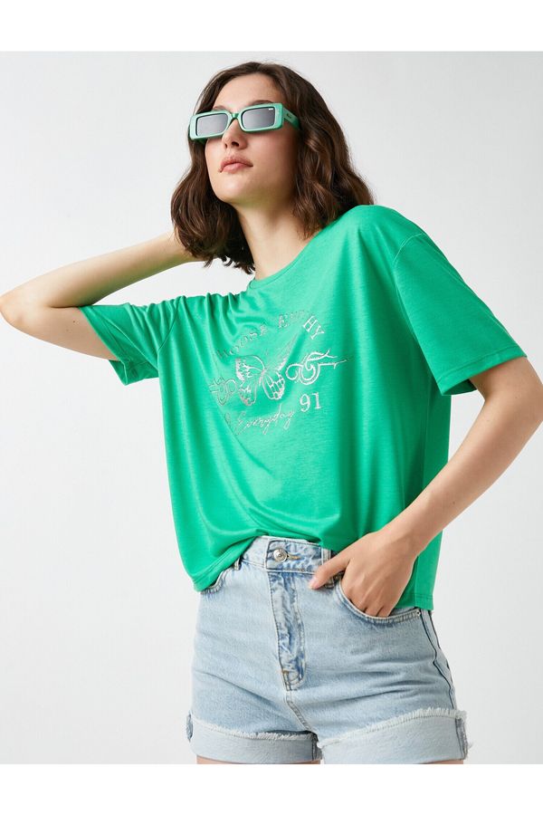 Koton Koton T-Shirt - Green - Regular fit