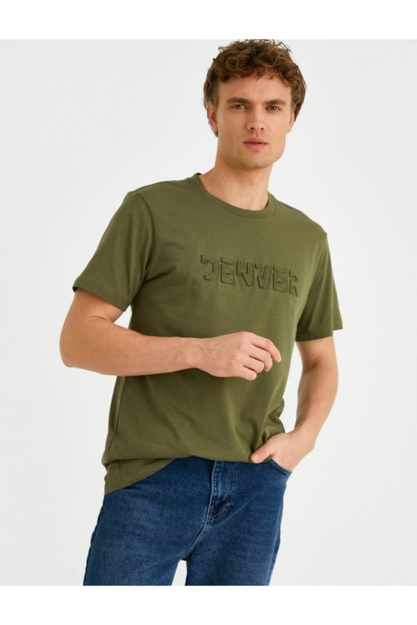 Koton Koton T-Shirt - Khaki - Regular