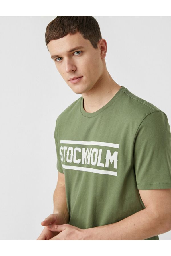 Koton Koton T-Shirt - Khaki - Regular fit