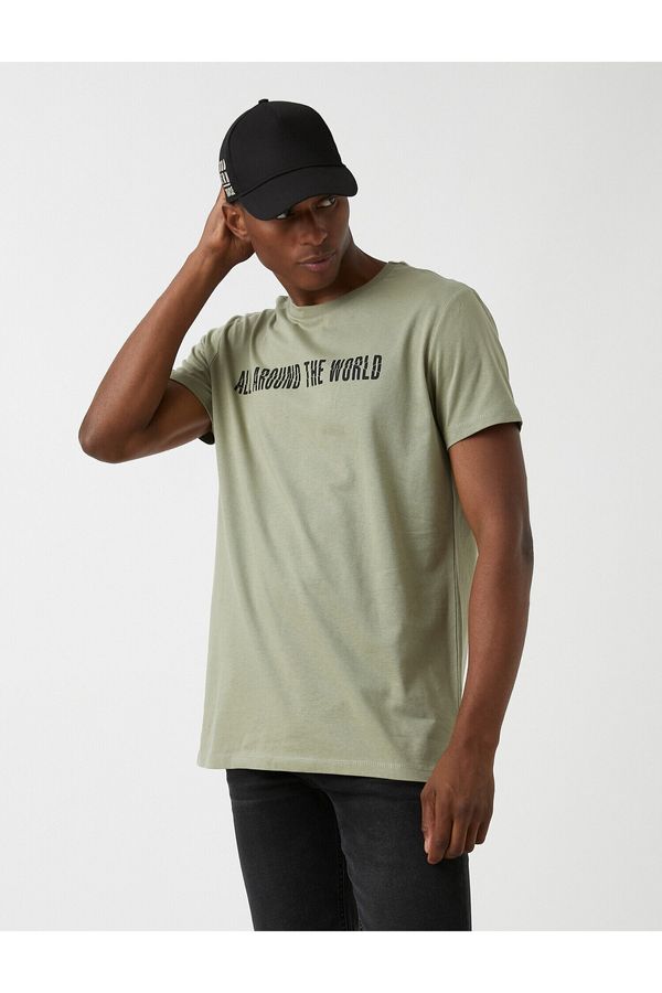 Koton Koton T-Shirt - Khaki - Slim fit