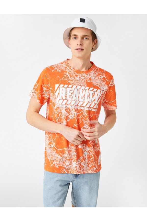 Koton Koton T-Shirt - Orange - Regular