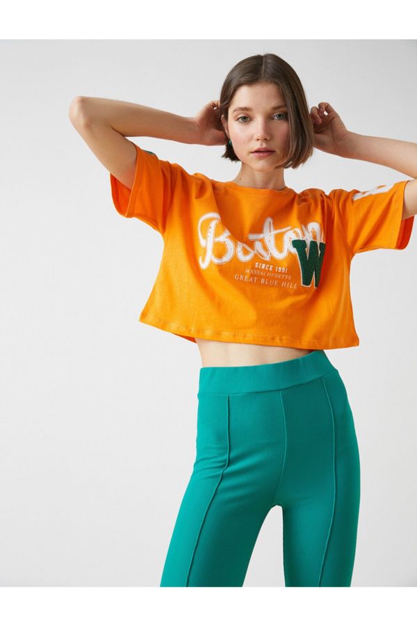 Koton Koton T-Shirt - Orange - Slim fit