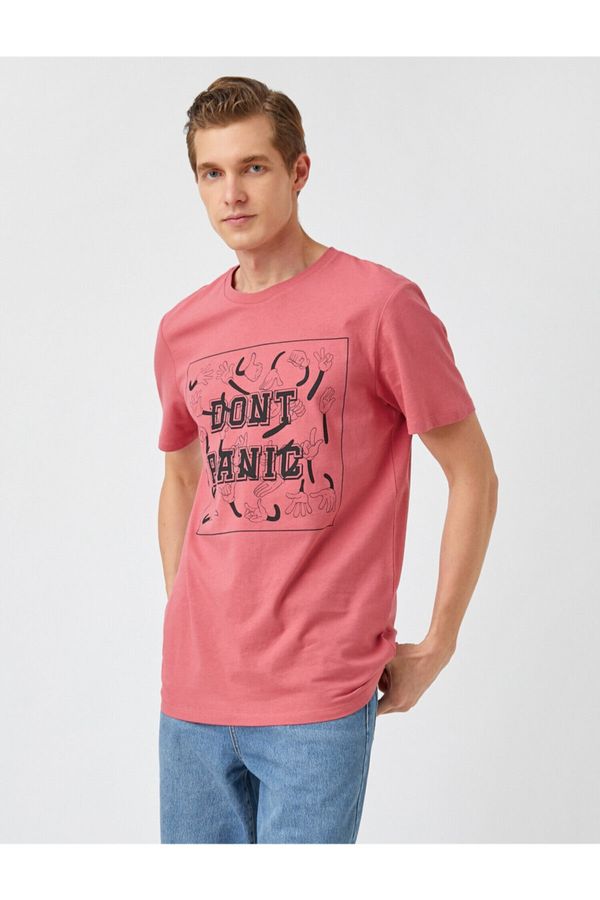 Koton Koton T-Shirt - Pink - Fitted