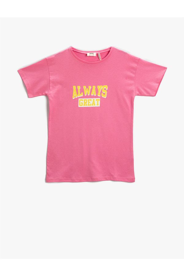 Koton Koton T-Shirt - Pink - Fitted