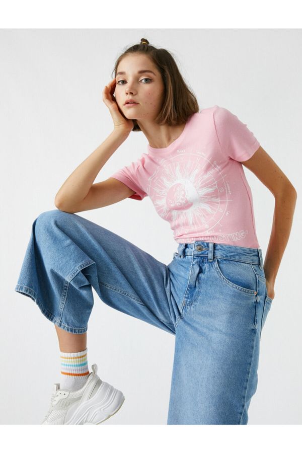Koton Koton T-Shirt - Pink - Slim fit