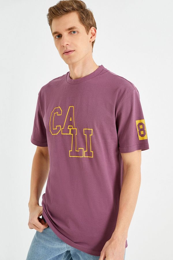 Koton Koton T-Shirt - Purple - Oversize