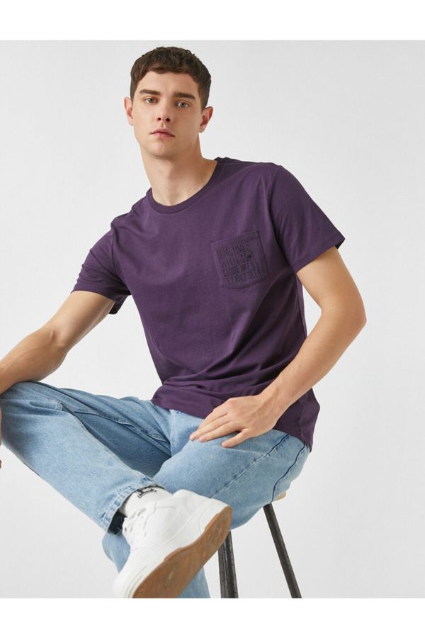 Koton Koton T-Shirt - Purple - Regular fit