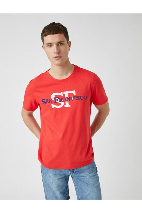 Koton Koton T-Shirt - Red - Fitted