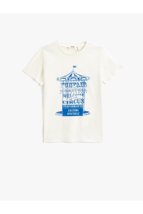 Koton Koton T-Shirt Short Sleeve Crew Neck Printed