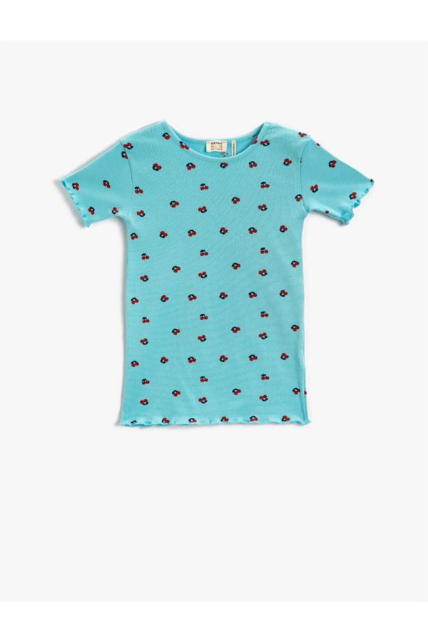 Koton Koton T-Shirt - Turquoise - Regular fit