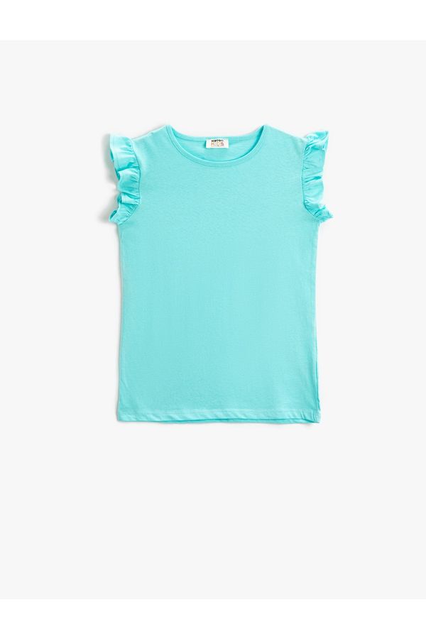 Koton Koton T-Shirt - Turquoise - Regular fit