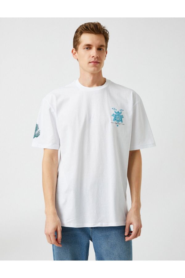 Koton Koton T-Shirt - White - Oversize