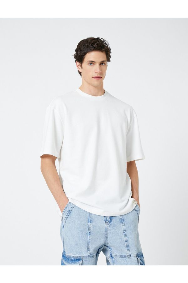 Koton Koton T-Shirt - White - Oversize