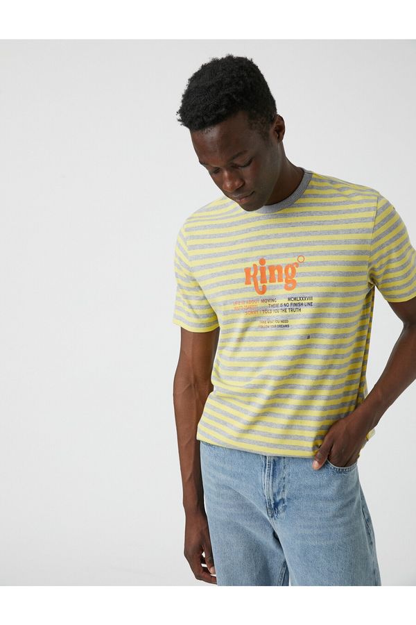 Koton Koton T-Shirt - Yellow - Fitted