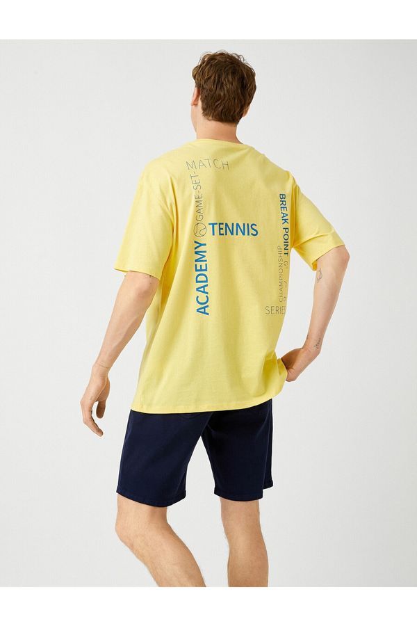 Koton Koton T-Shirt - Yellow - Oversize