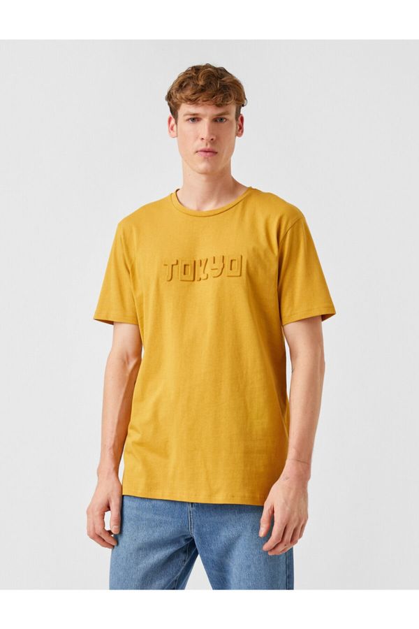 Koton Koton T-Shirt - Yellow - Regular