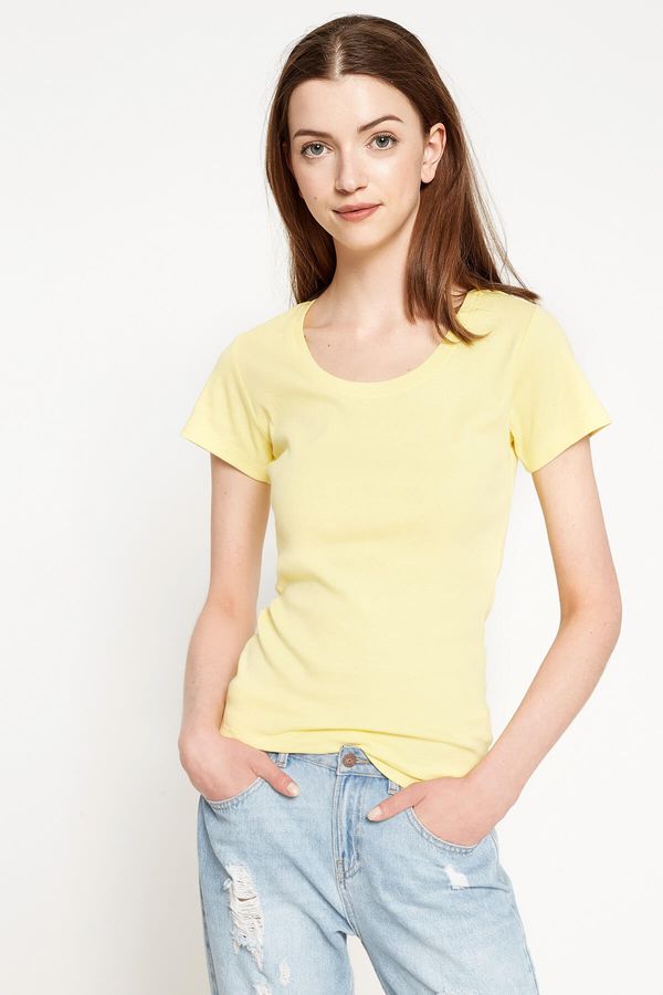 Koton Koton T-Shirt - Yellow - Regular fit