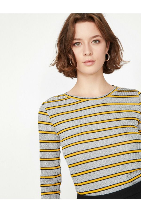 Koton Koton T-Shirt - Yellow - Slim