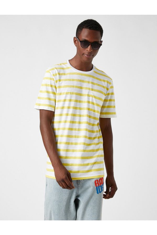 Koton Koton T-Shirt - Yellow - Standard