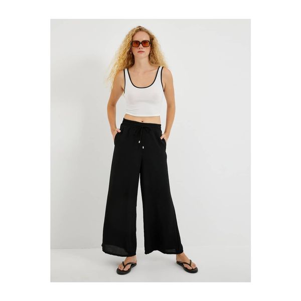 Koton Koton Tie Waist Trousers