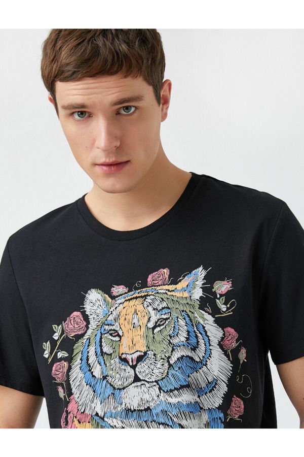 Koton Koton Tiger Printed T-Shirt