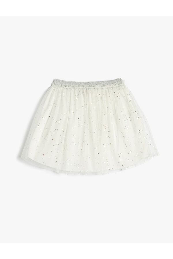 Koton Koton Tutu Skirt Glitter Lined Elastic Waist