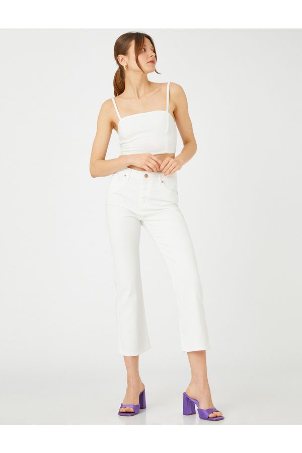 Koton Koton Wide Leg Crop Jeans by Bianca Jean