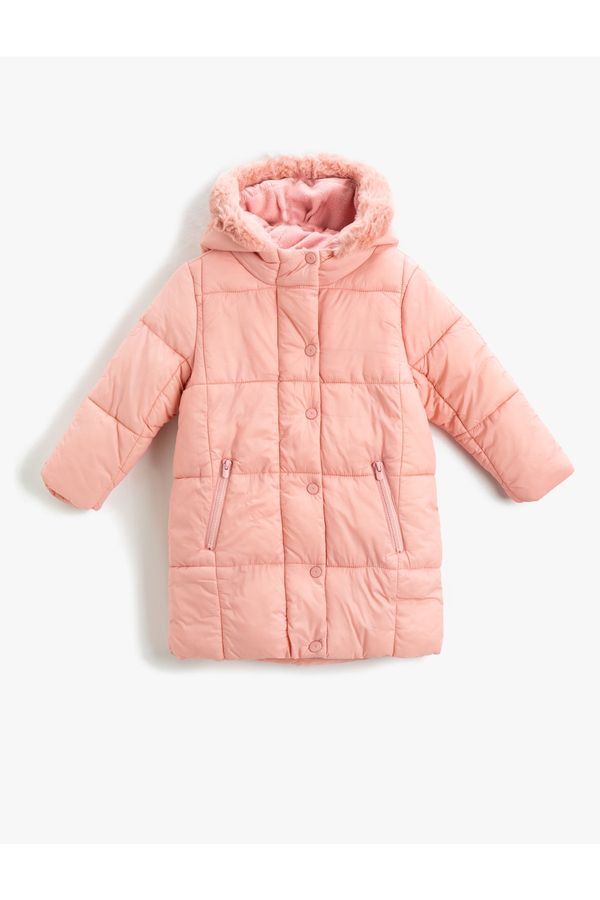 Koton Koton Winter Jacket - Pink - Biker jackets